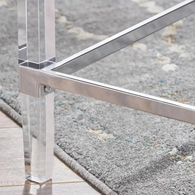 Bayla Modern Rectangle Glass Coffee Table by Christopher Knight Home - 26L x 48W x 18H