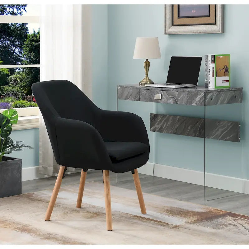 Convenience Concepts Take a Seat Charlotte Wingback Upholstered Accent Armchair