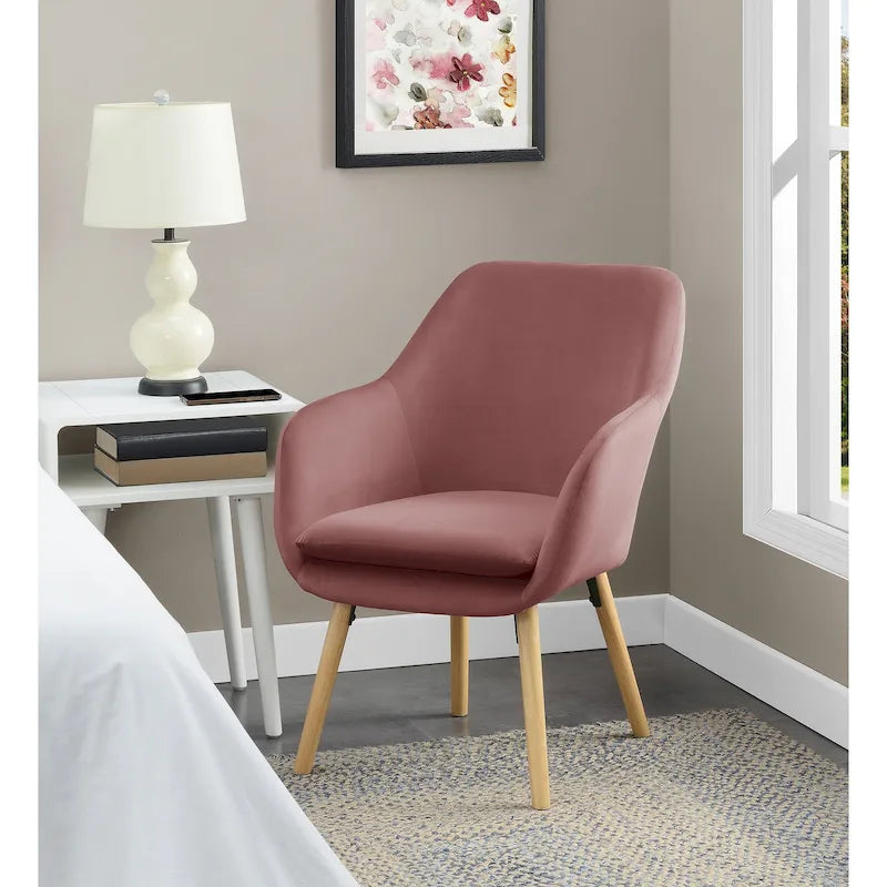 Convenience Concepts Take a Seat Charlotte Wingback Upholstered Accent Armchair