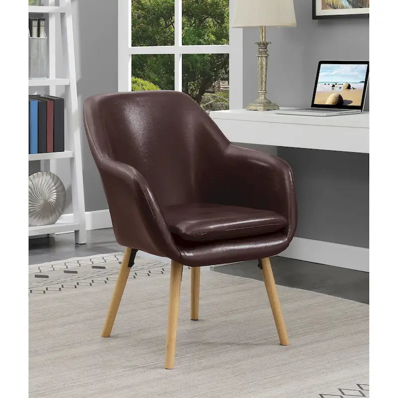 Convenience Concepts Take a Seat Charlotte Wingback Upholstered Accent Armchair