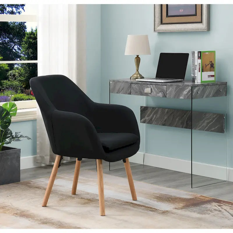 Convenience Concepts Take a Seat Charlotte Wingback Upholstered Accent Armchair