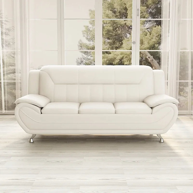 Sanuel 79.2 Faux Leather Pillow Top Arm Sofa