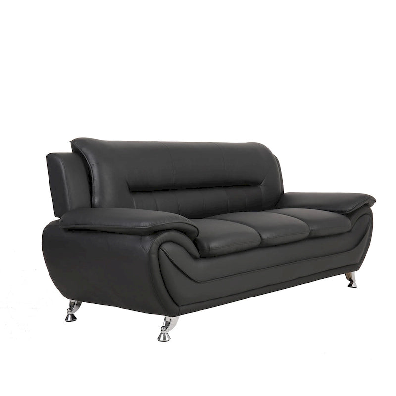 Sanuel 79.2 Faux Leather Pillow Top Arm Sofa