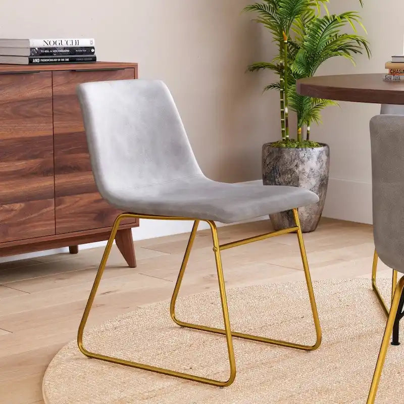 18 Inch Indoor Dining Table Chairs, LeatherSoft Upholstery-Set of 2