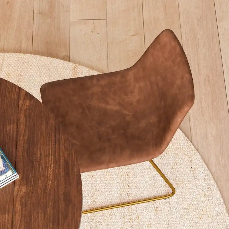 18 Inch Indoor Dining Table Chairs, LeatherSoft Upholstery-Set of 2