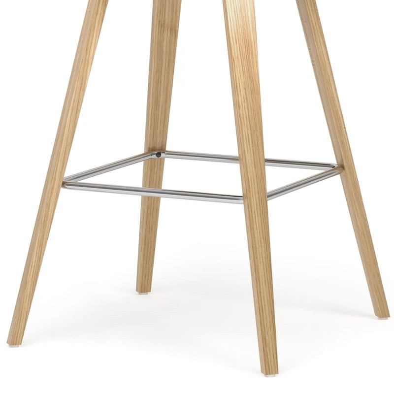 WYNDENHALL Cacey Mid Century Modern Bentwood Counter Height Stool (Set of 2) - 20.7 x 21.1 x 36.6