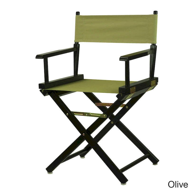 Black Frame 18-inch Director's Chair
