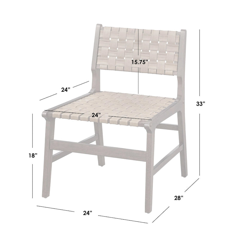 Lifestorey Brady Solid Wood Accent Chair