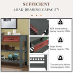 Mid-Century Style 42 Solid Wood Buffet Sideboard