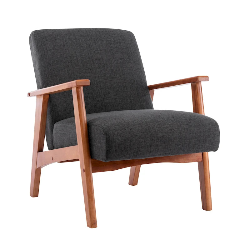 Porthos Home Layla Fabric Upholstered Accent Chair with Beechwood Legs