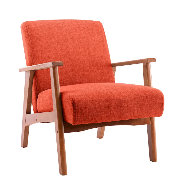 Porthos Home Layla Fabric Upholstered Accent Chair with Beechwood Legs