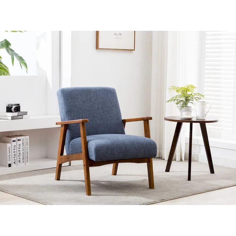 Porthos Home Layla Fabric Upholstered Accent Chair with Beechwood Legs