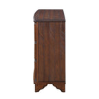 40 Pine 2 Door Storage Cabinet, Sideboard Buffet with Doors and Adjustable Shelf, Wood Entryway Chest, Cupboard