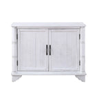 40 Pine 2 Door Storage Cabinet, Sideboard Buffet with Doors and Adjustable Shelf, Wood Entryway Chest, Cupboard