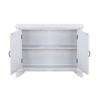 40 Pine 2 Door Storage Cabinet, Sideboard Buffet with Doors and Adjustable Shelf, Wood Entryway Chest, Cupboard