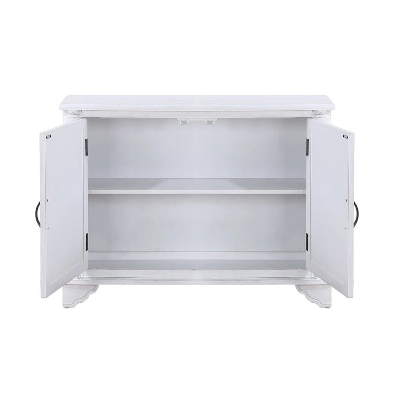 40 Pine 2 Door Storage Cabinet, Sideboard Buffet with Doors and Adjustable Shelf, Wood Entryway Chest, Cupboard