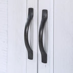 40 Pine 2 Door Storage Cabinet, Sideboard Buffet with Doors and Adjustable Shelf, Wood Entryway Chest, Cupboard