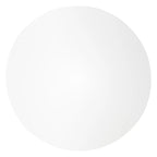 Bristol 35 Inch Mid Century Modern Round Dining Table, Wood Top & Glossy Iron Pedestal Base for Kitchen & Dining Room