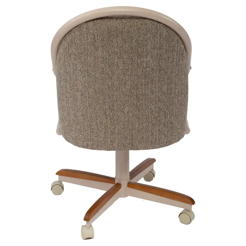 Casual Dining Cushion Swivel-and-Tilt Rolling Caster Chair