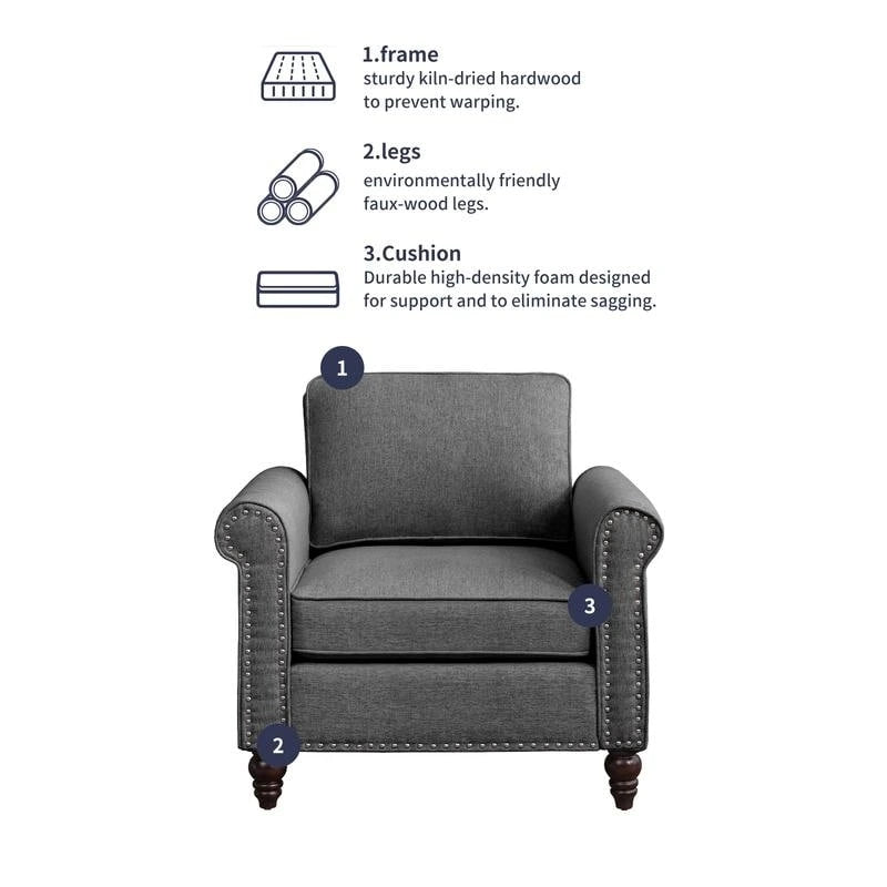 Mixoy Modern Sleeper Sofa,DIY Combination Sectional Single Couch