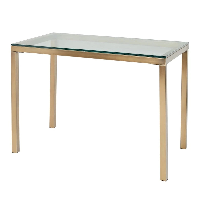 Simple Living Manhattan Gold Metal Desk