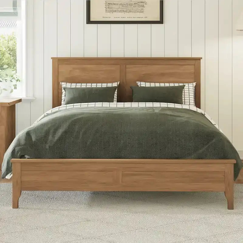 Modern Solid Wood Platform Bed