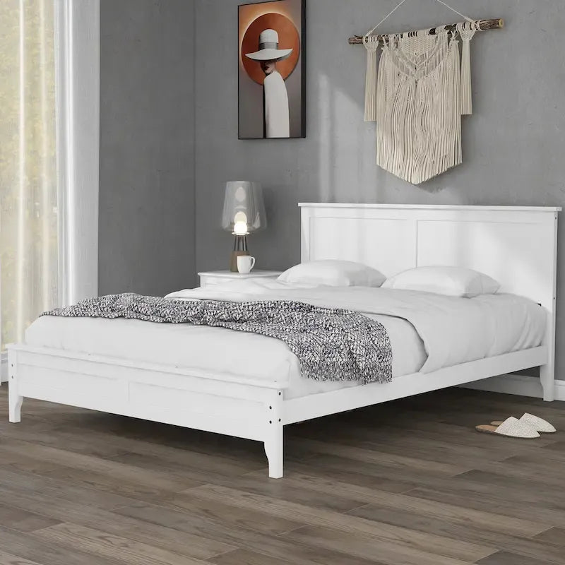 Modern Solid Wood Platform Bed