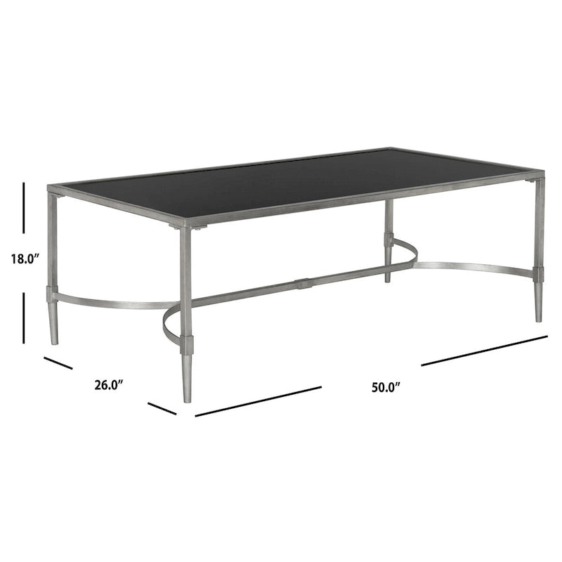 SAFAVIEH Jovita Gold Coffee Table - 50 x 26 x 18 - 50Wx26Dx18H