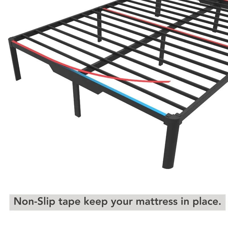 EGOHOME 14 Metal Bed Frame with Easy Assembly & Storage Underneath