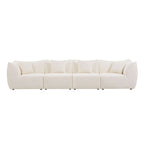 Comfy Sofa Couch Convertible Modular Sectional Sofa with Deep Seats 3/4 Seater Sofa