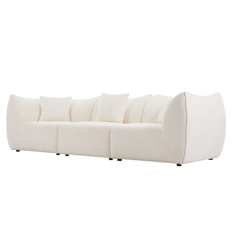 Comfy Sofa Couch Convertible Modular Sectional Sofa with Deep Seats 3/4 Seater Sofa