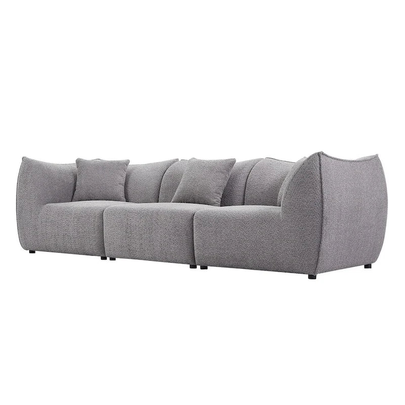 Comfy Sofa Couch Convertible Modular Sectional Sofa with Deep Seats 3/4 Seater Sofa