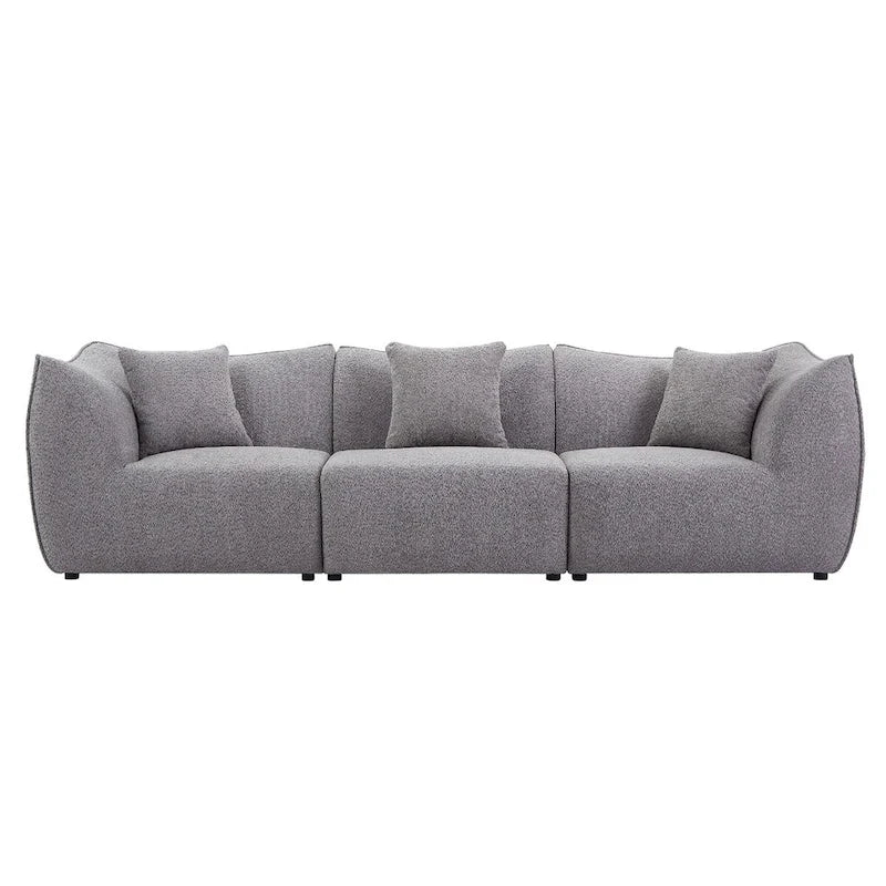 Comfy Sofa Couch Convertible Modular Sectional Sofa with Deep Seats 3/4 Seater Sofa