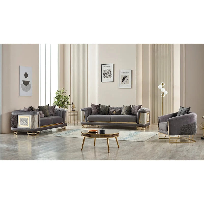 Riga 3-piece Living room Set (1 Sofa & 1 Loveseat & 1 Chair)