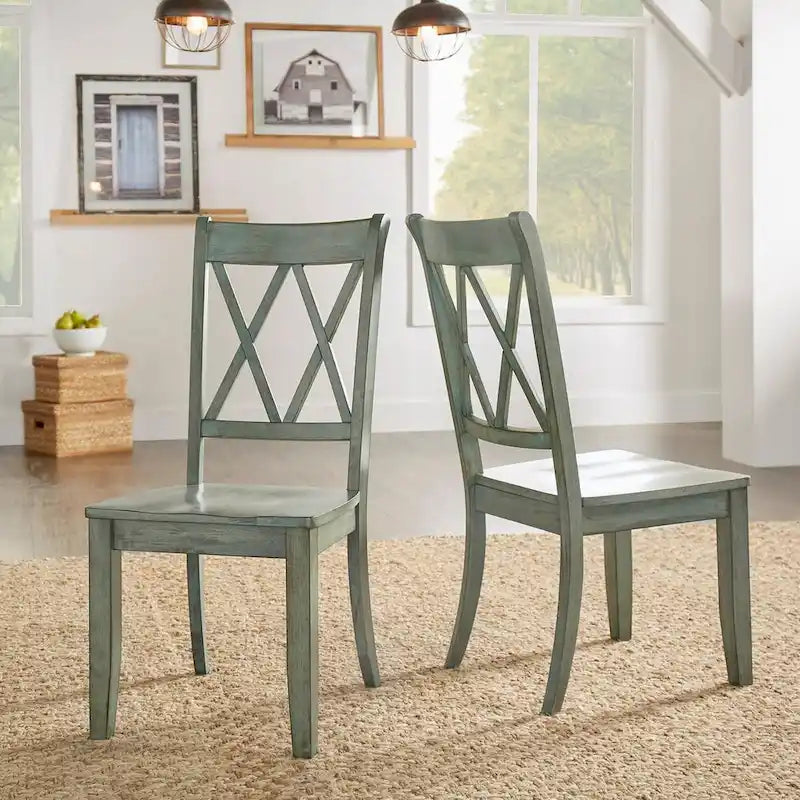 Eleanor X Back Wood Dining Chair (Set of 2) by iNSPIRE Q Classic
