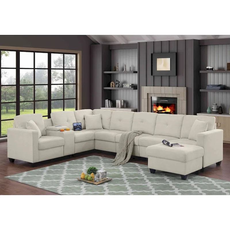 Velvet Modular Sectional Sofa