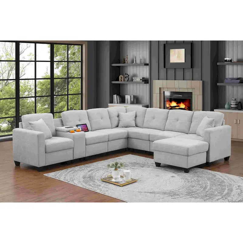 Velvet Modular Sectional Sofa