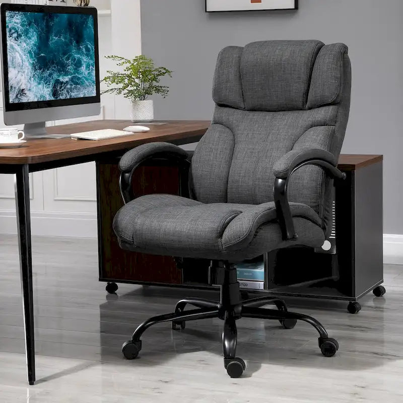 Ergonomic Office Chair with Wide Seat Adjustable Height