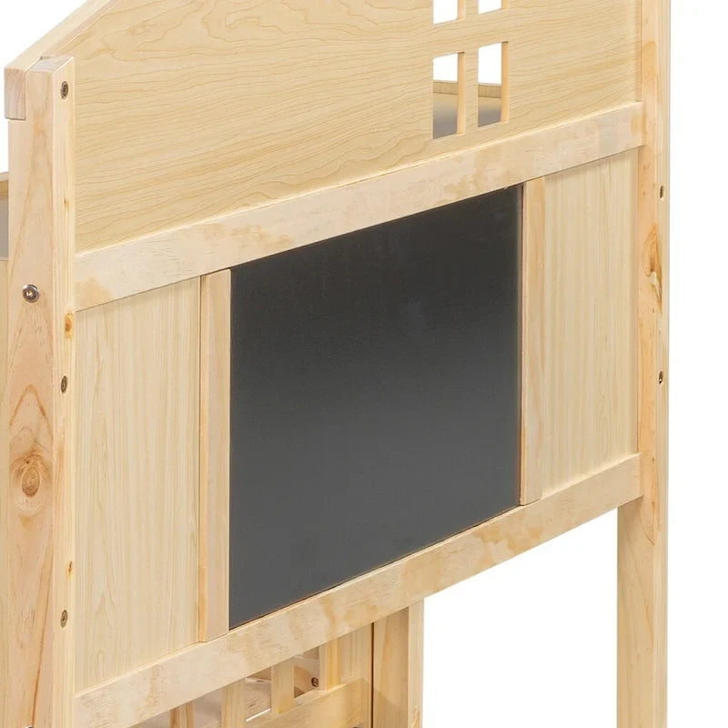 Full-size Floor Beds with Bookcases