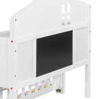 Full-size Floor Beds with Bookcases