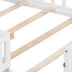 Full-size Floor Beds with Bookcases